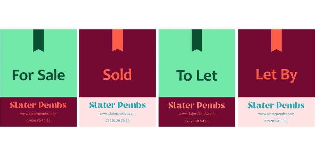 Slater Pembs Brand Design - Estate Agents - Finch Branding Cardiff