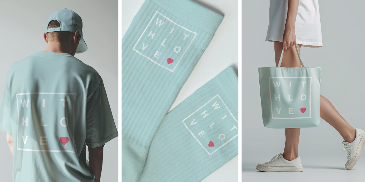 With Love Clothing Brand - Finch Branding Agency Cardiff