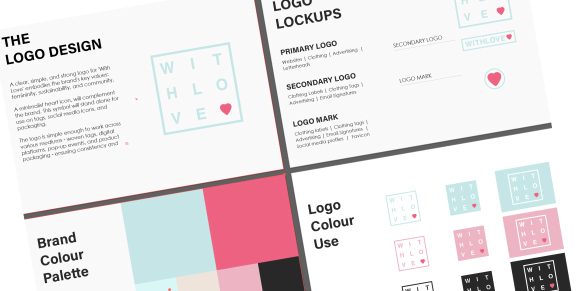 With Love Brand Guidelines - Finch Branding Agency Cardiff